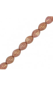 Czech Pinch beads 5x3mm Chalk white gold luster 03000/14497